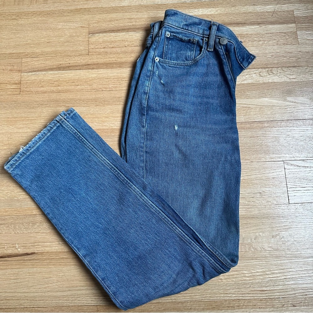 Abercrombie & Fitch Blue Straight Leg Jeans